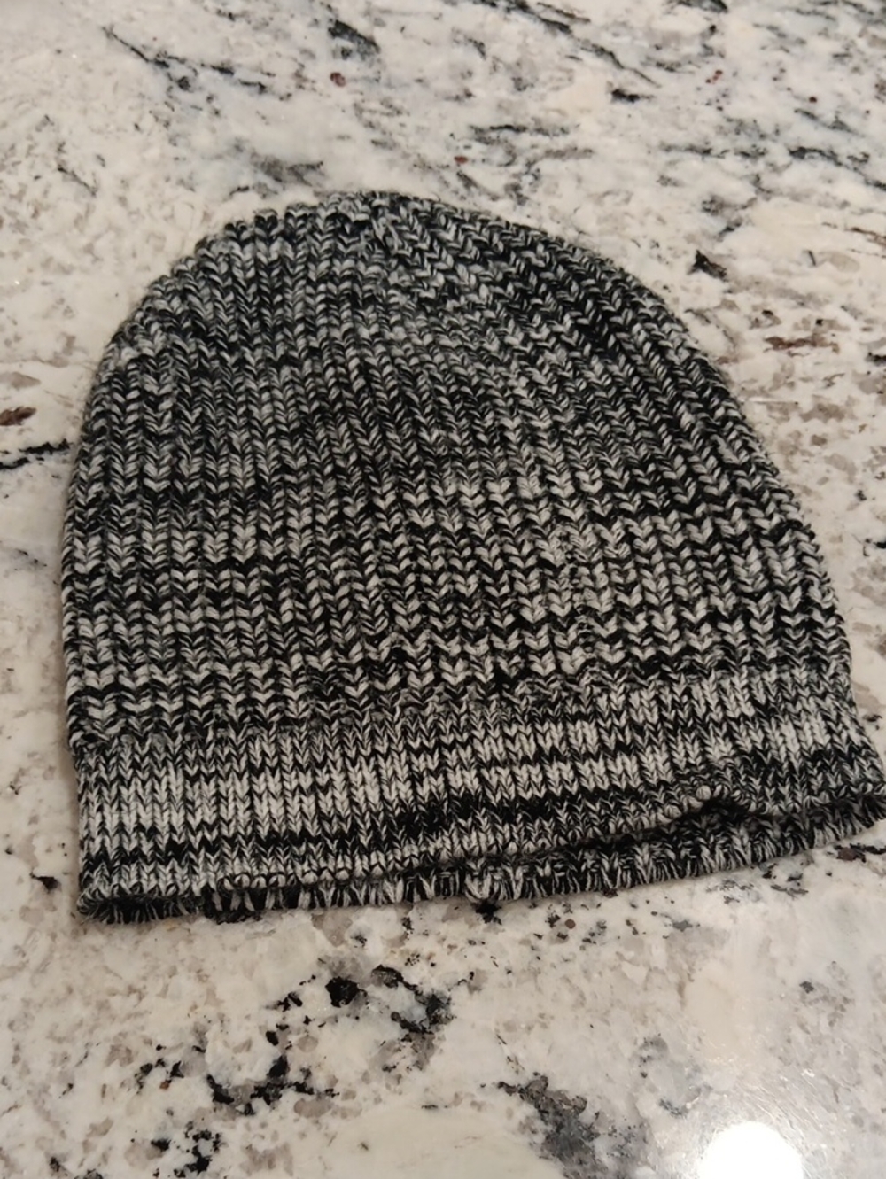 Black & White Knit Beanie